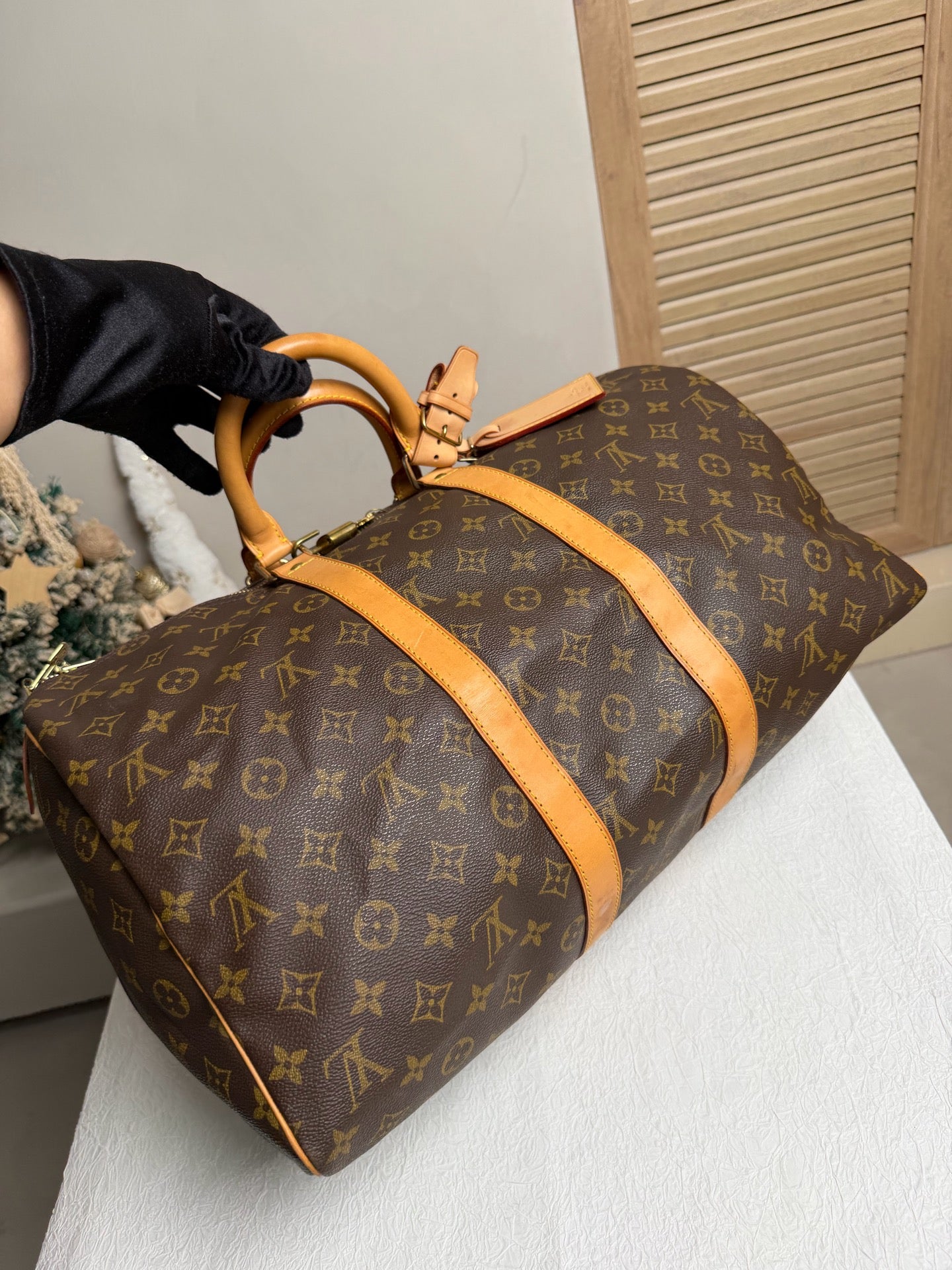 Louis Vuitton - Keepall 45 - Leather - Brown - (45)