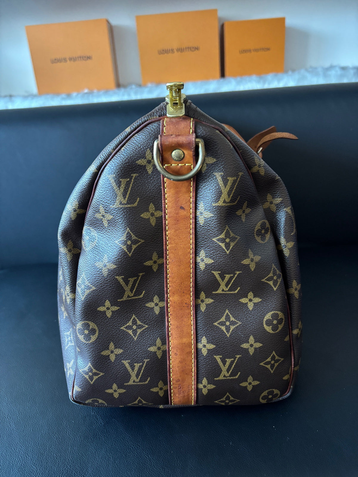 Louis Vuitton - Keepall 45 - Leather - Brown - (45)