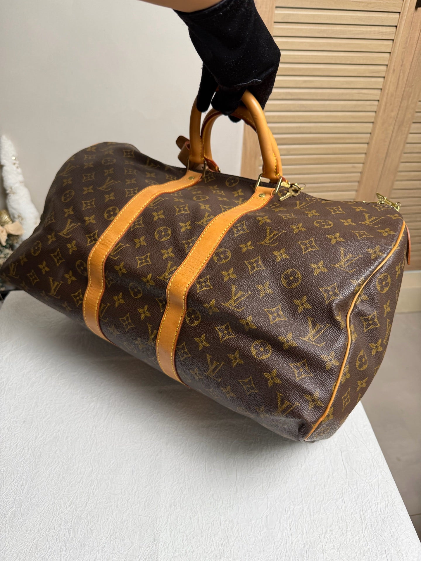 Louis Vuitton - Keepall 45 - Leather - Brown - (45)