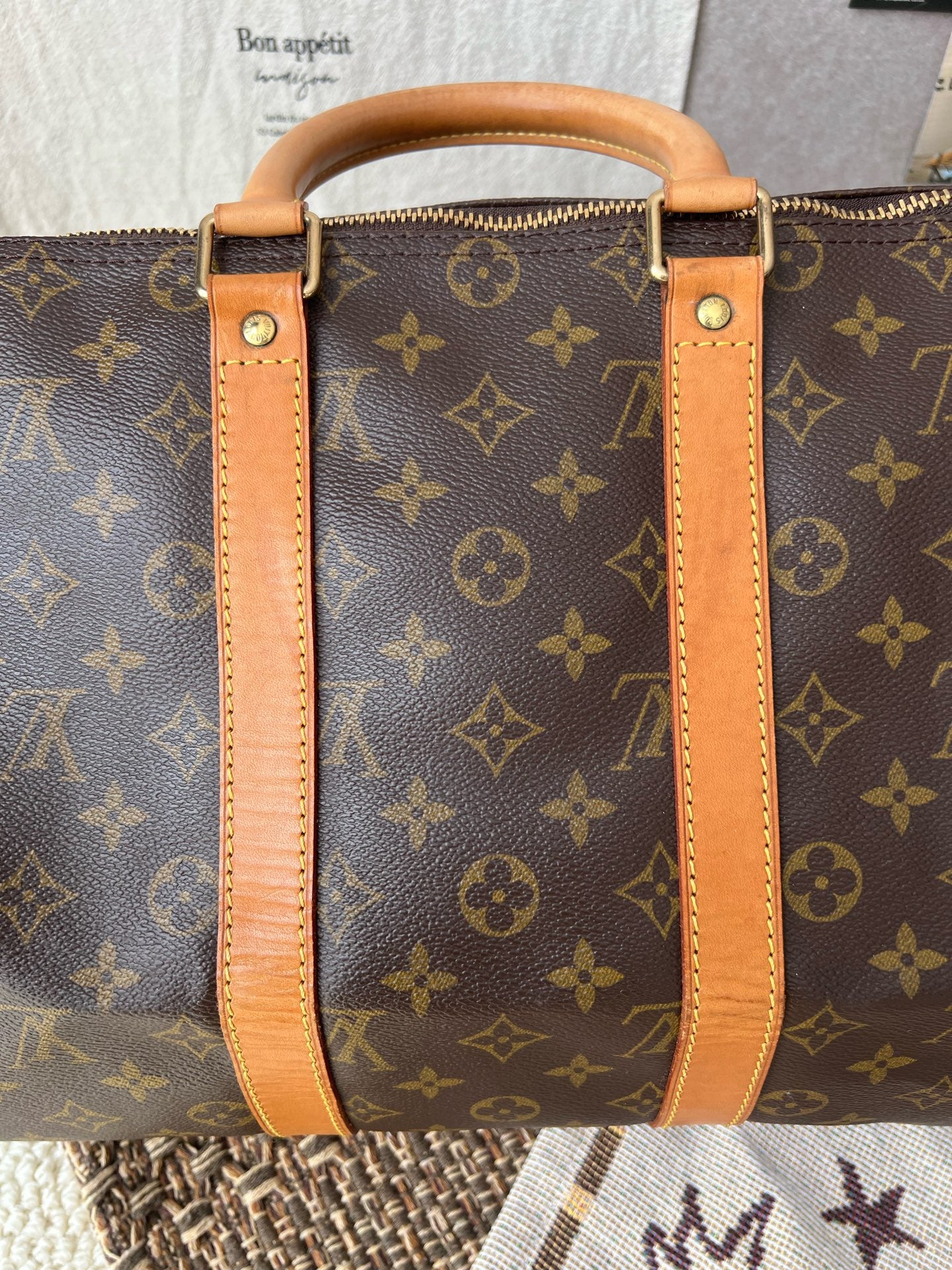 Louis Vuitton - Keepall 45 - Leather - Brown - (45)