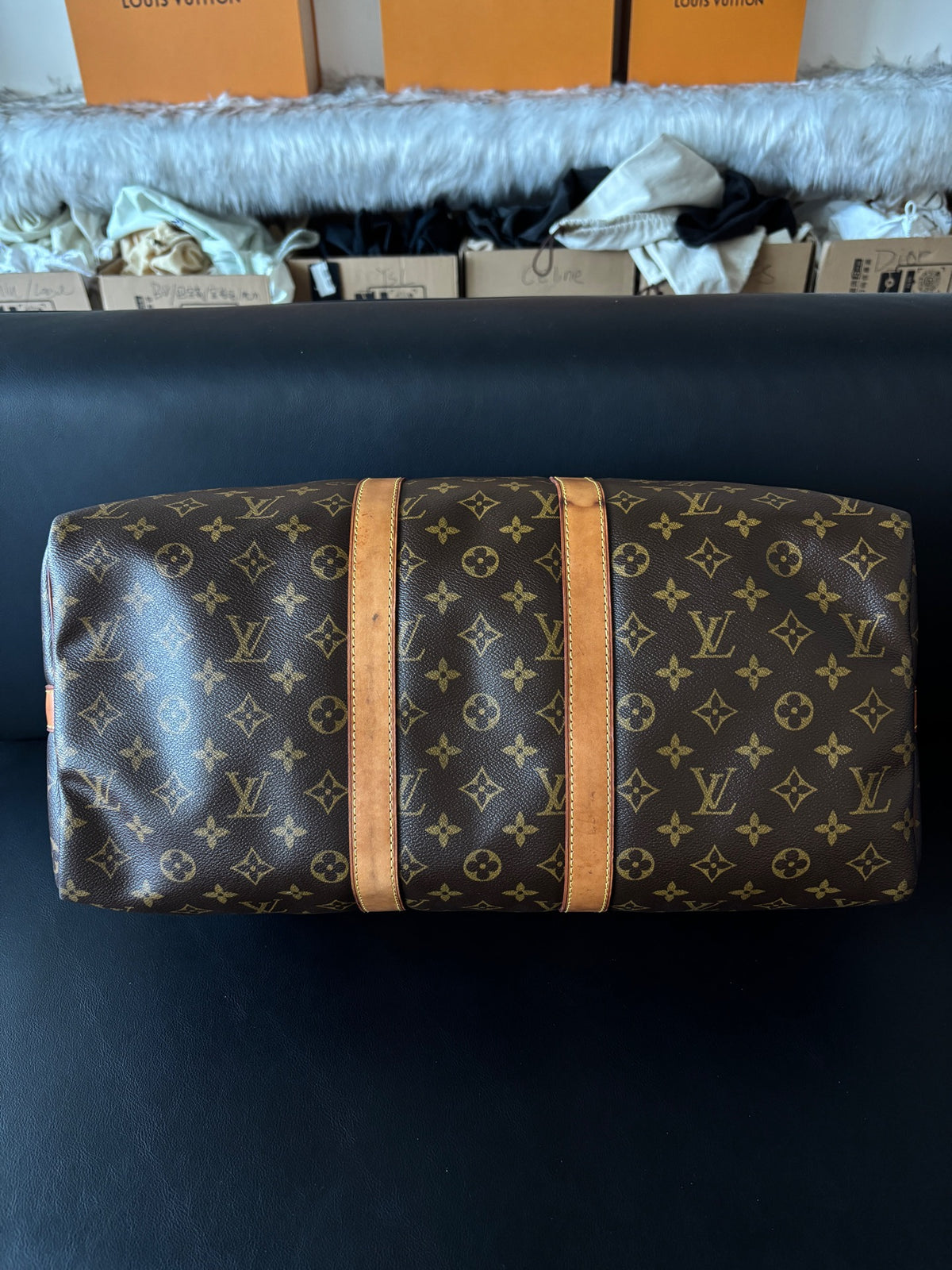 Louis Vuitton - Keepall 45 - Leather - Brown - (45)