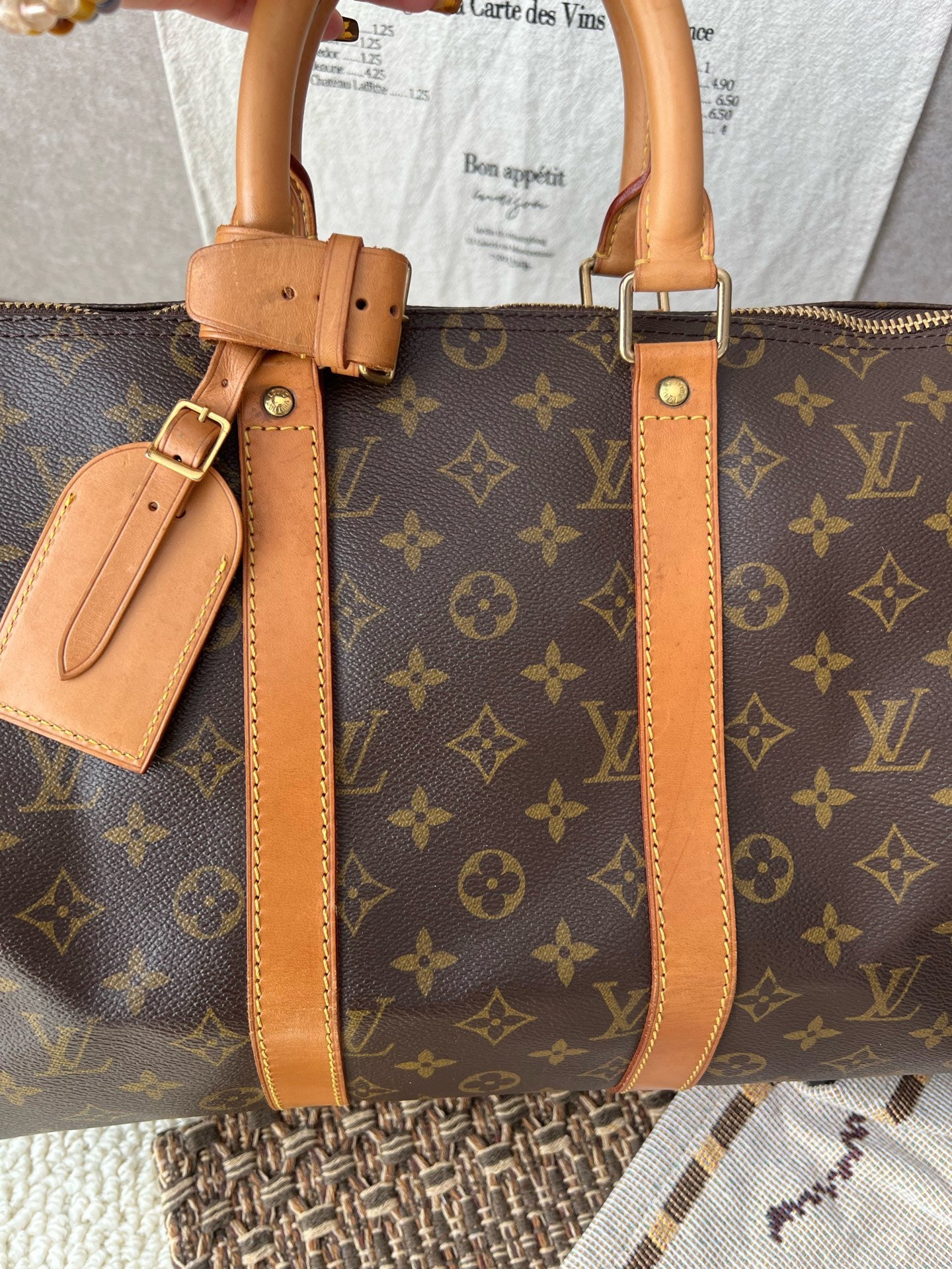 Louis Vuitton - Keepall 45 - Leather - Brown - (45)
