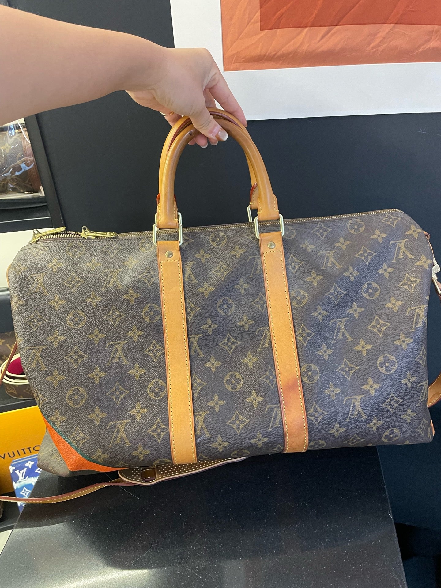 Louis Vuitton - Keepall 45 - Leather - Brown - (45)