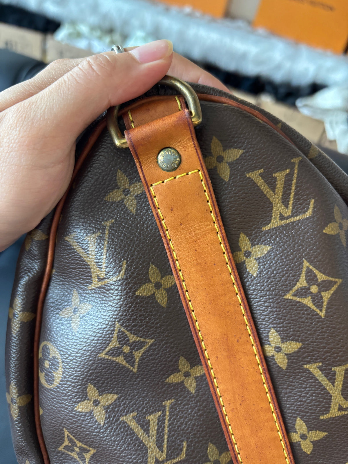 Louis Vuitton - Keepall 45 - Leather - Brown - (45)
