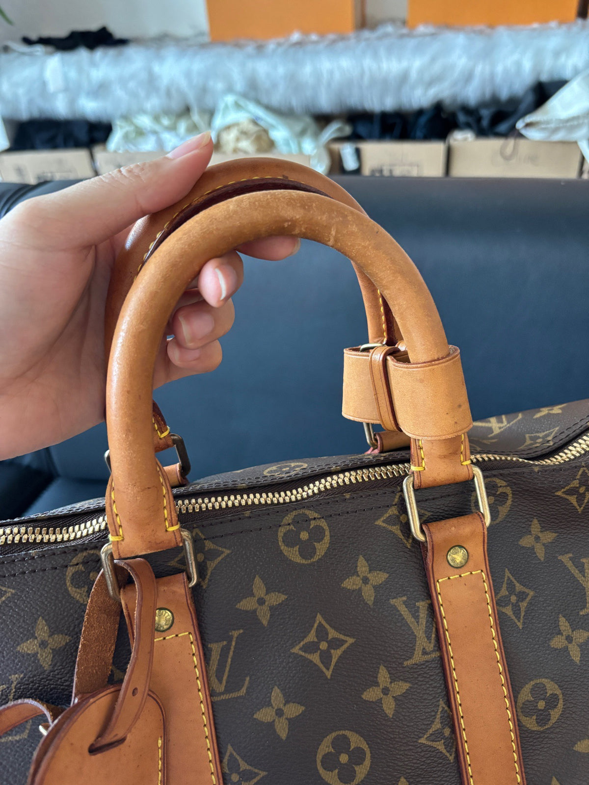 Louis Vuitton - Keepall 45 - Leather - Brown - (45)