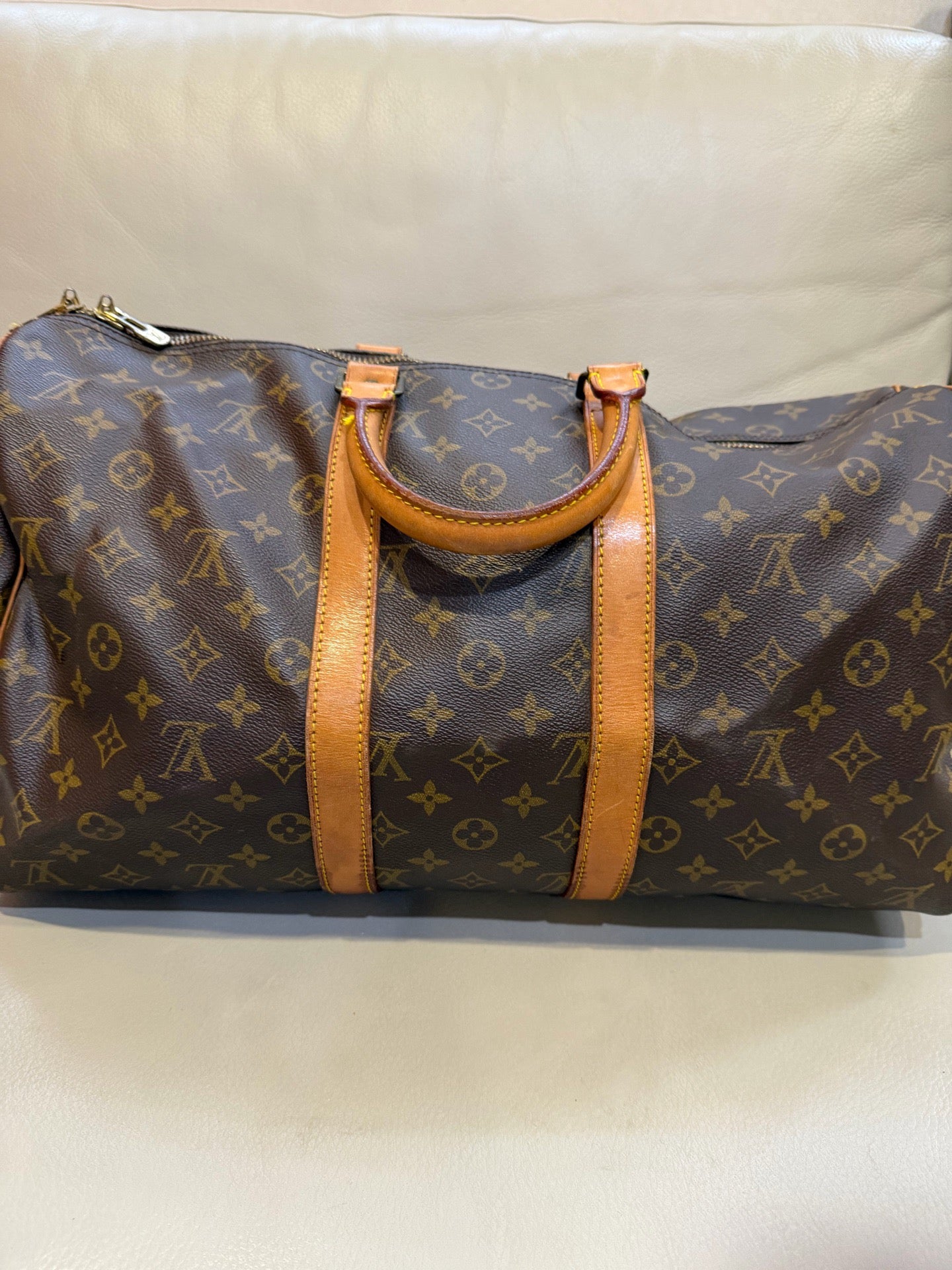 Louis Vuitton - Keepall 45 - Leather - Brown - (45cm)