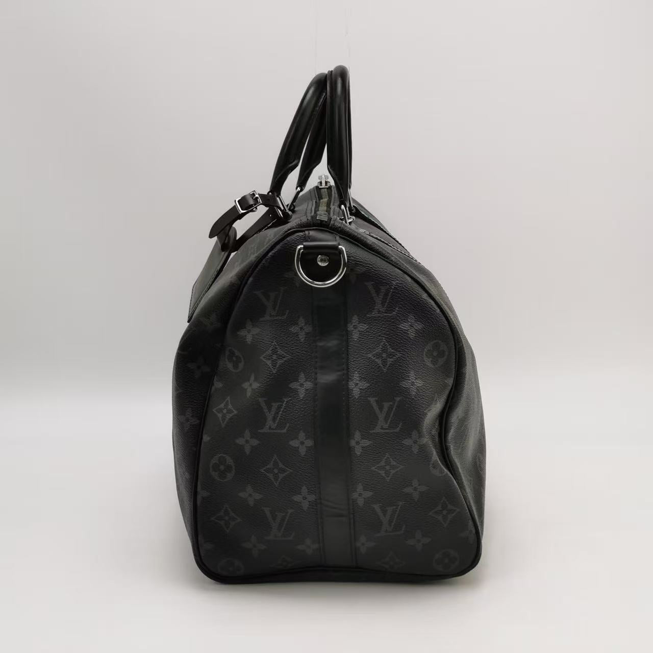 Louis Vuitton - Keepall 45 - Monogram Eclipse coated canvas with leather trim - Black - (medium)