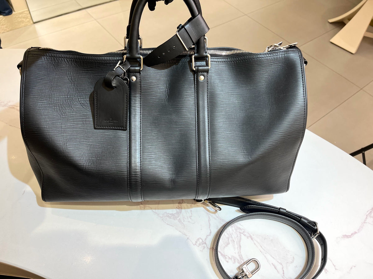 Louis Vuitton - Keepall 50 - Leather - Black - (large)