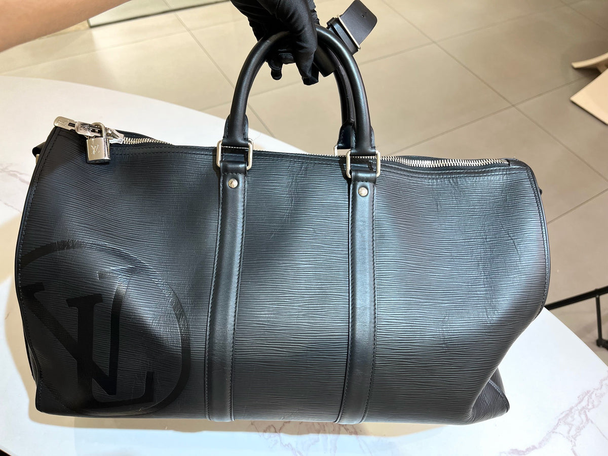 Louis Vuitton - Keepall 50 - Leather - Black - (large)