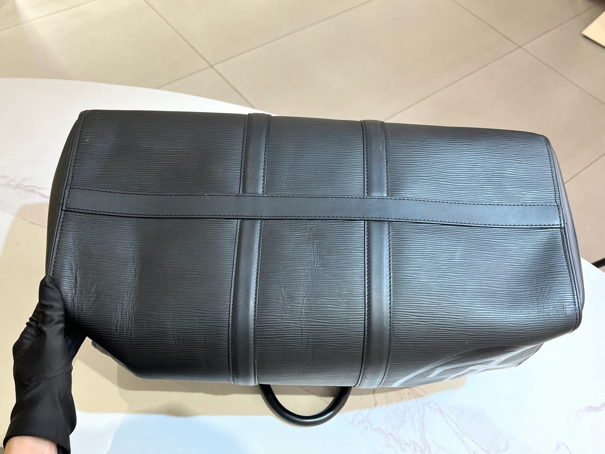 Louis Vuitton - Keepall 50 - Leather - Black - (large)