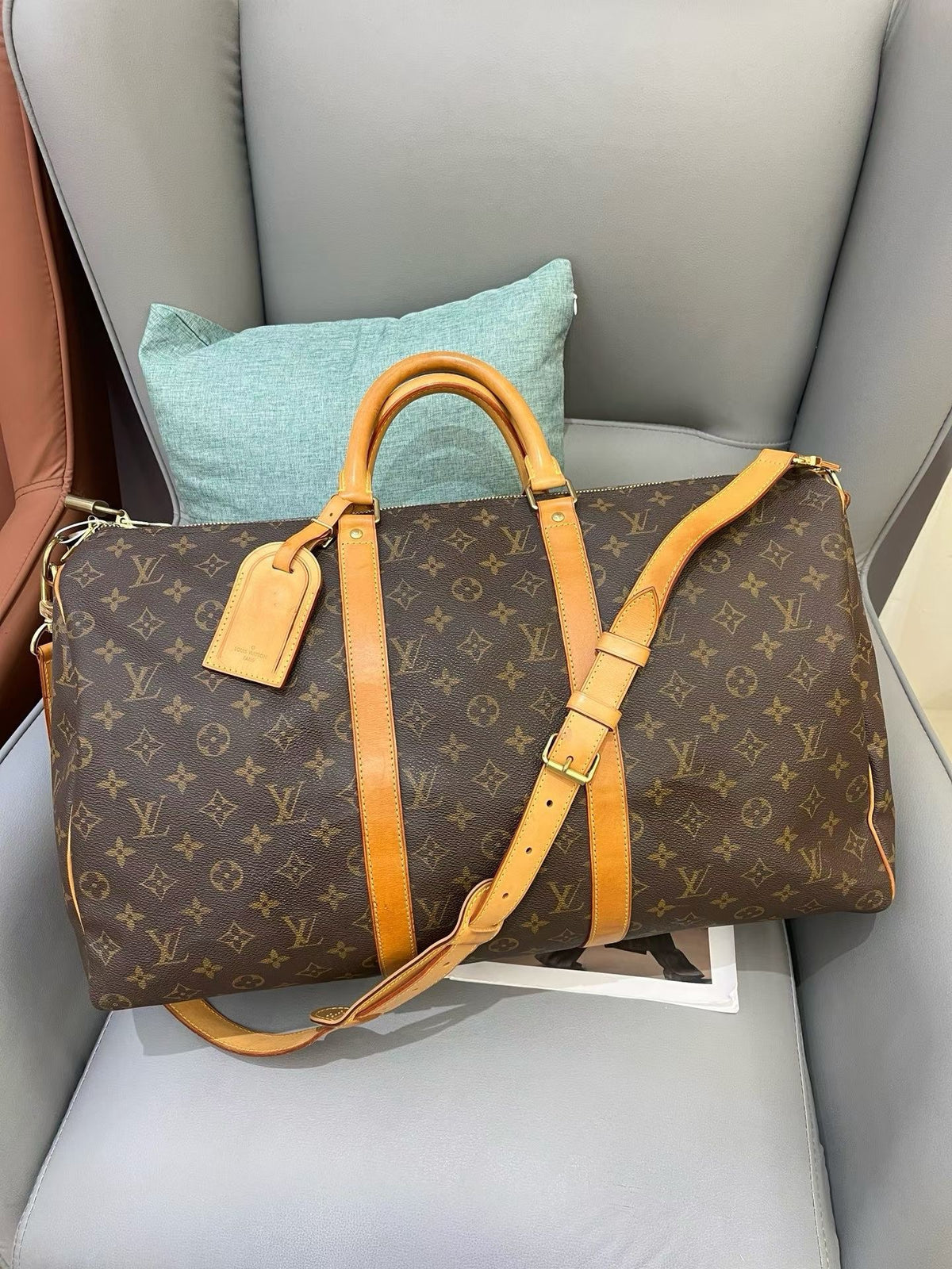 Louis Vuitton - Keepall 50 - Leather - Brown - (50)