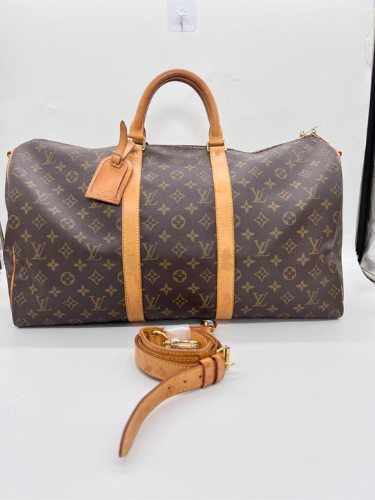 Louis Vuitton - Keepall 50 - Leather - Brown - (50)