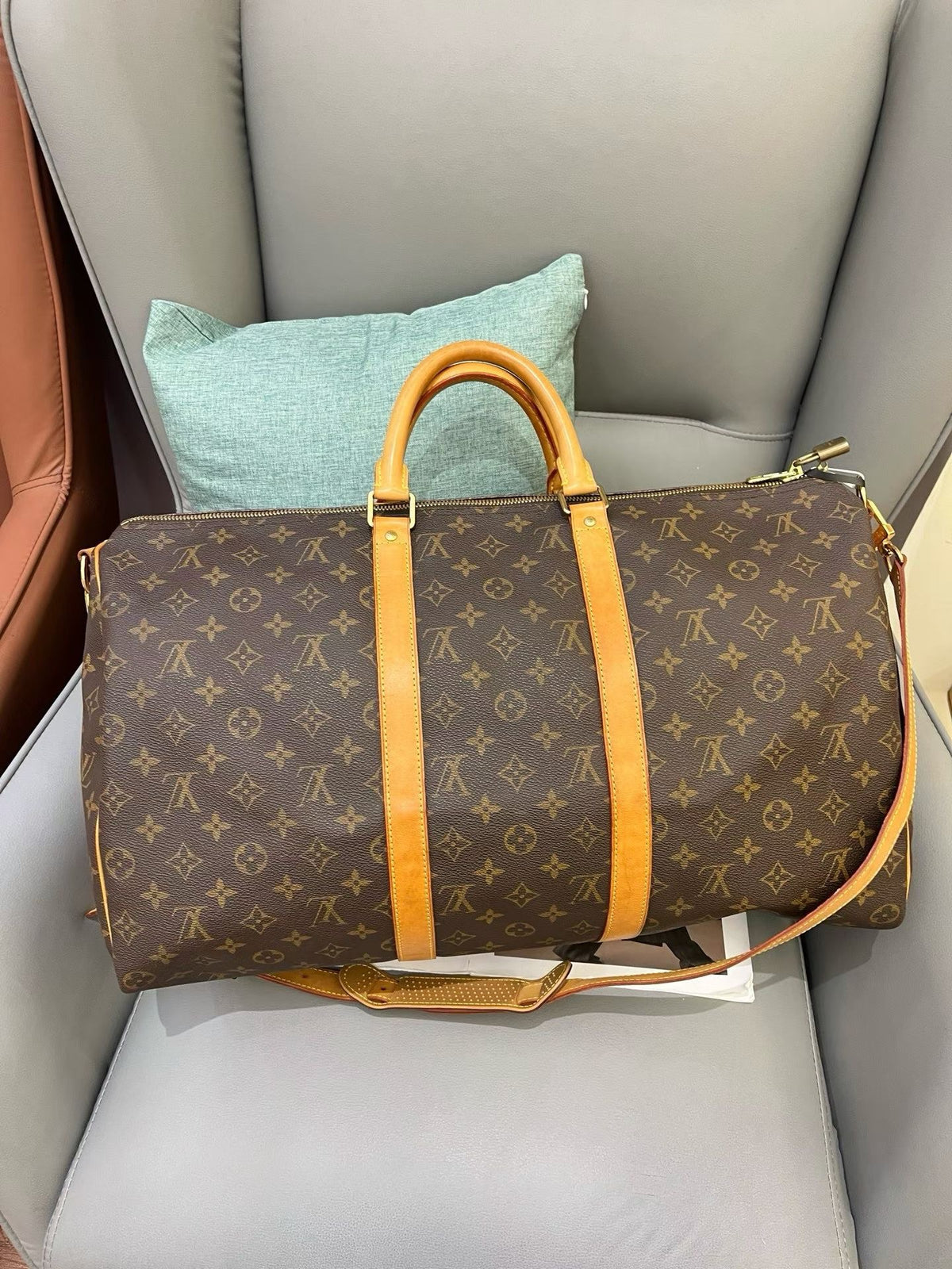 Louis Vuitton - Keepall 50 - Leather - Brown - (50)