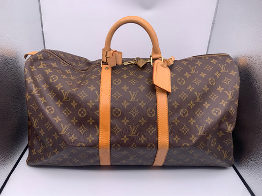 Louis Vuitton - Keepall 55 - Canvas - Brown - (55)