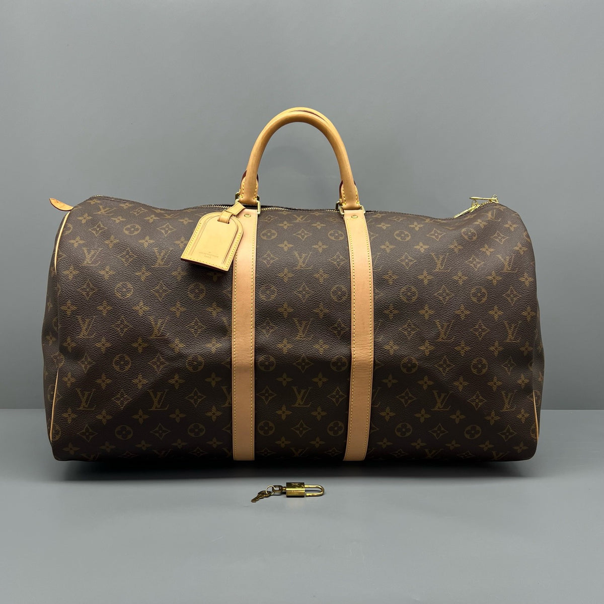 Louis Vuitton - Keepall 55 - Cloth - Black - (large)