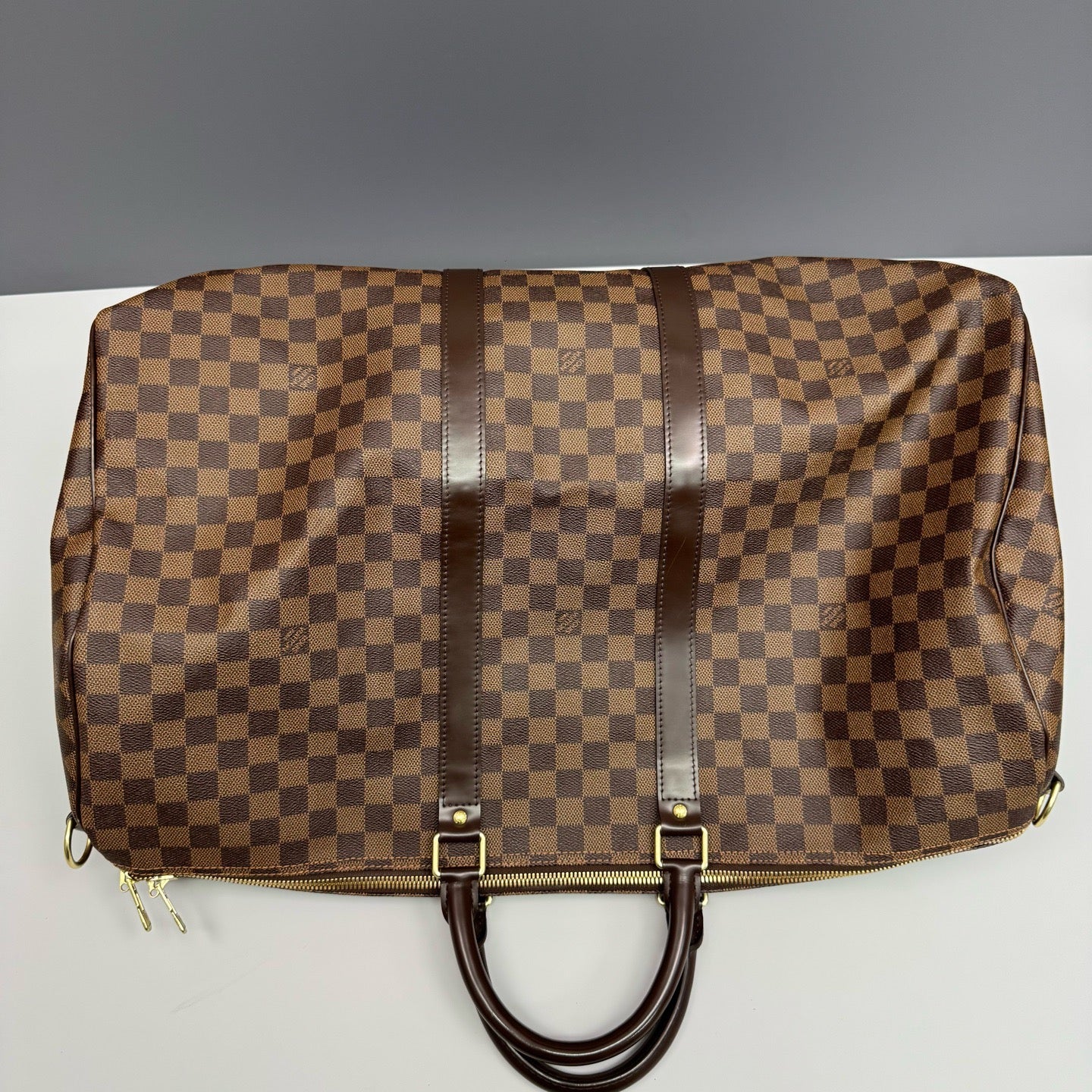Louis Vuitton - Keepall 55 - Cloth - Brown - (55)