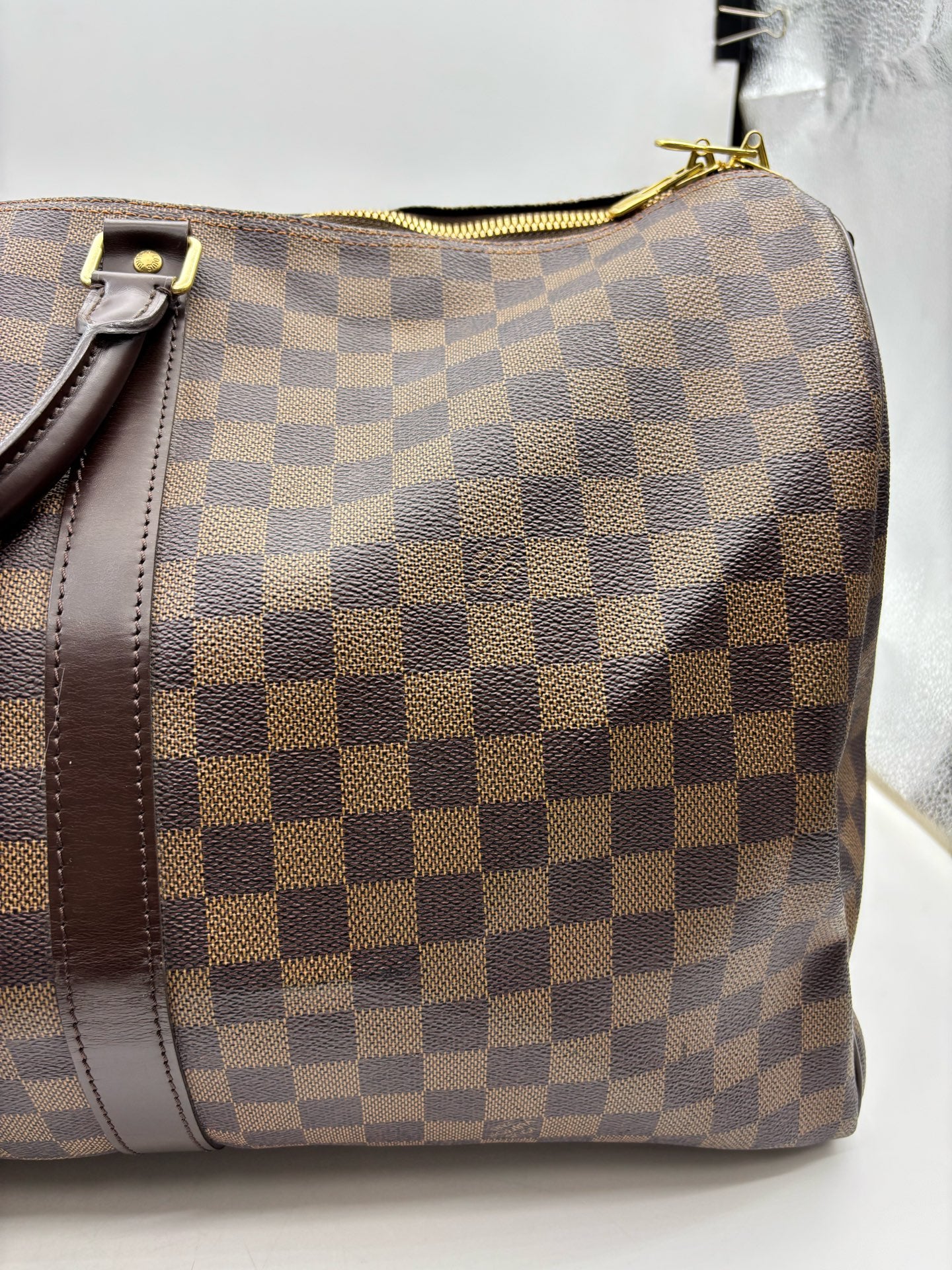 Louis Vuitton - Keepall 55 - Cloth - Brown - (extra-large)