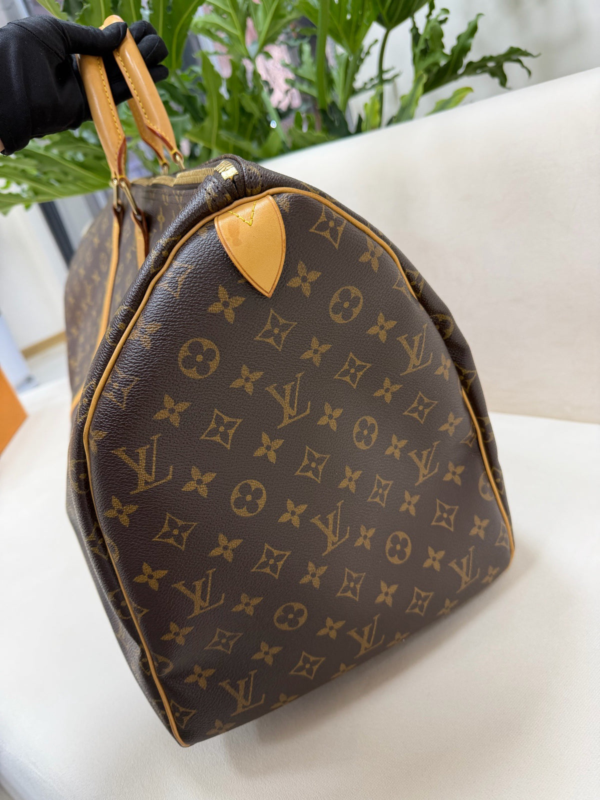 Louis Vuitton - Keepall 55 - Cloth - Brown - (large)