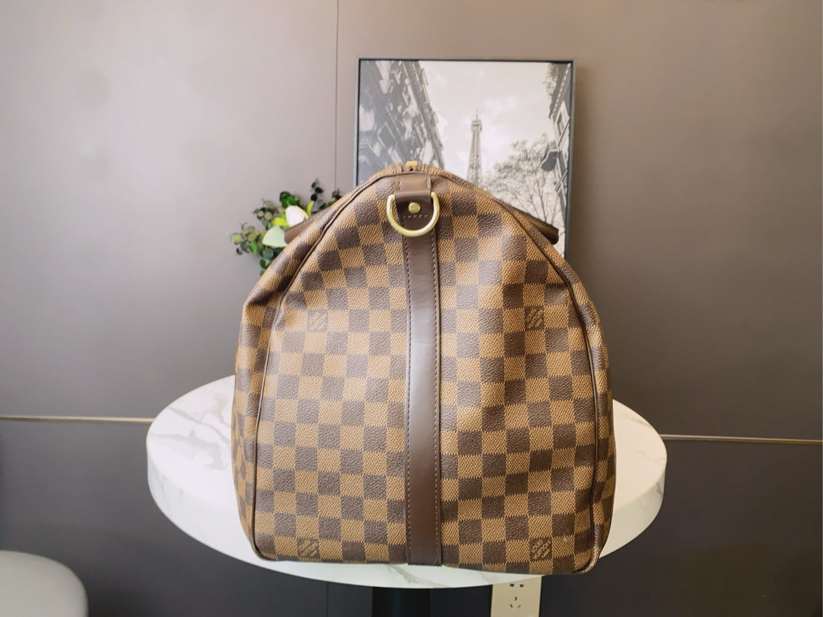 Louis Vuitton - Keepall 55 - Cloth - Brown - (large)