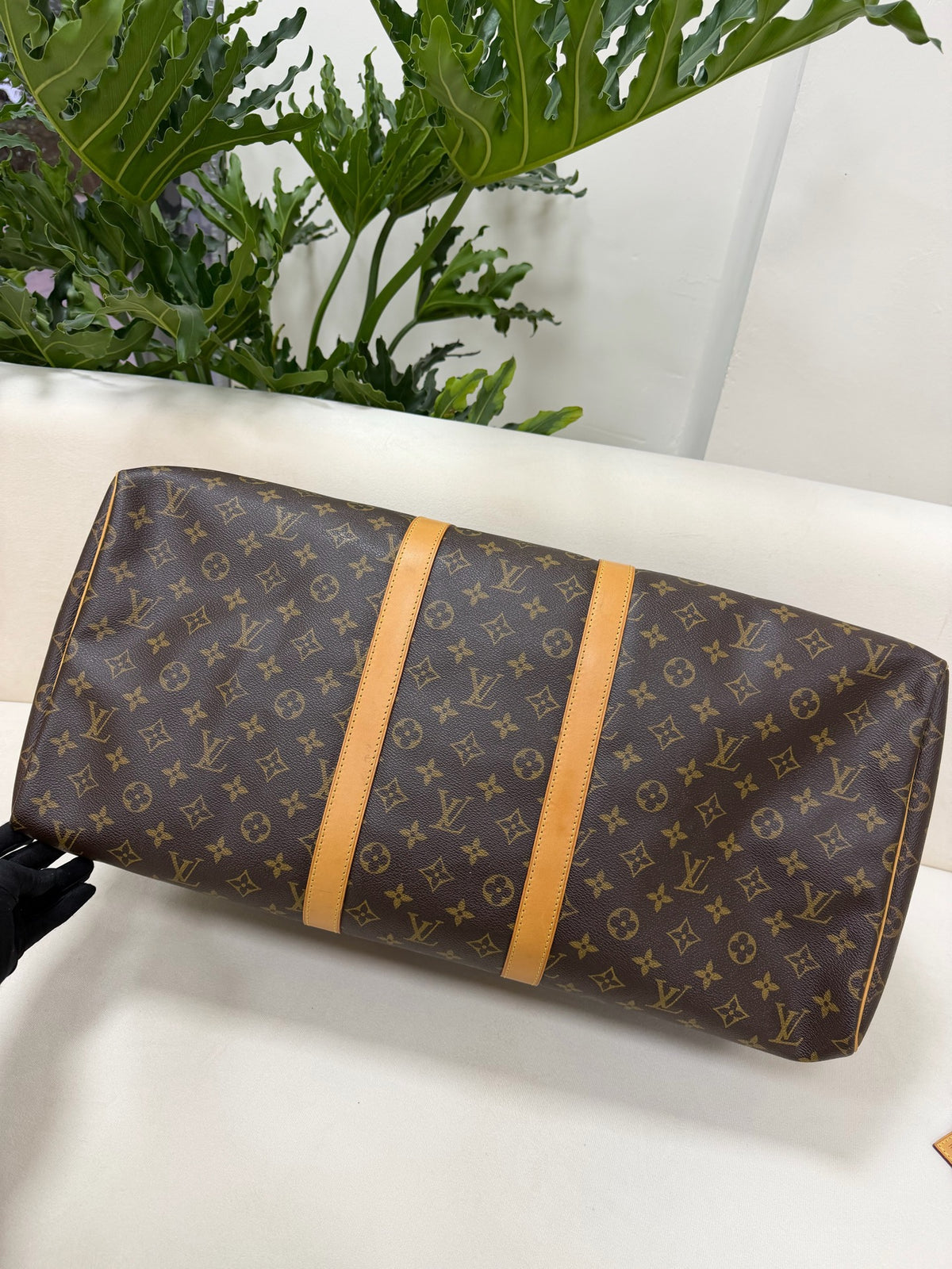 Louis Vuitton - Keepall 55 - Cloth - Brown - (large)