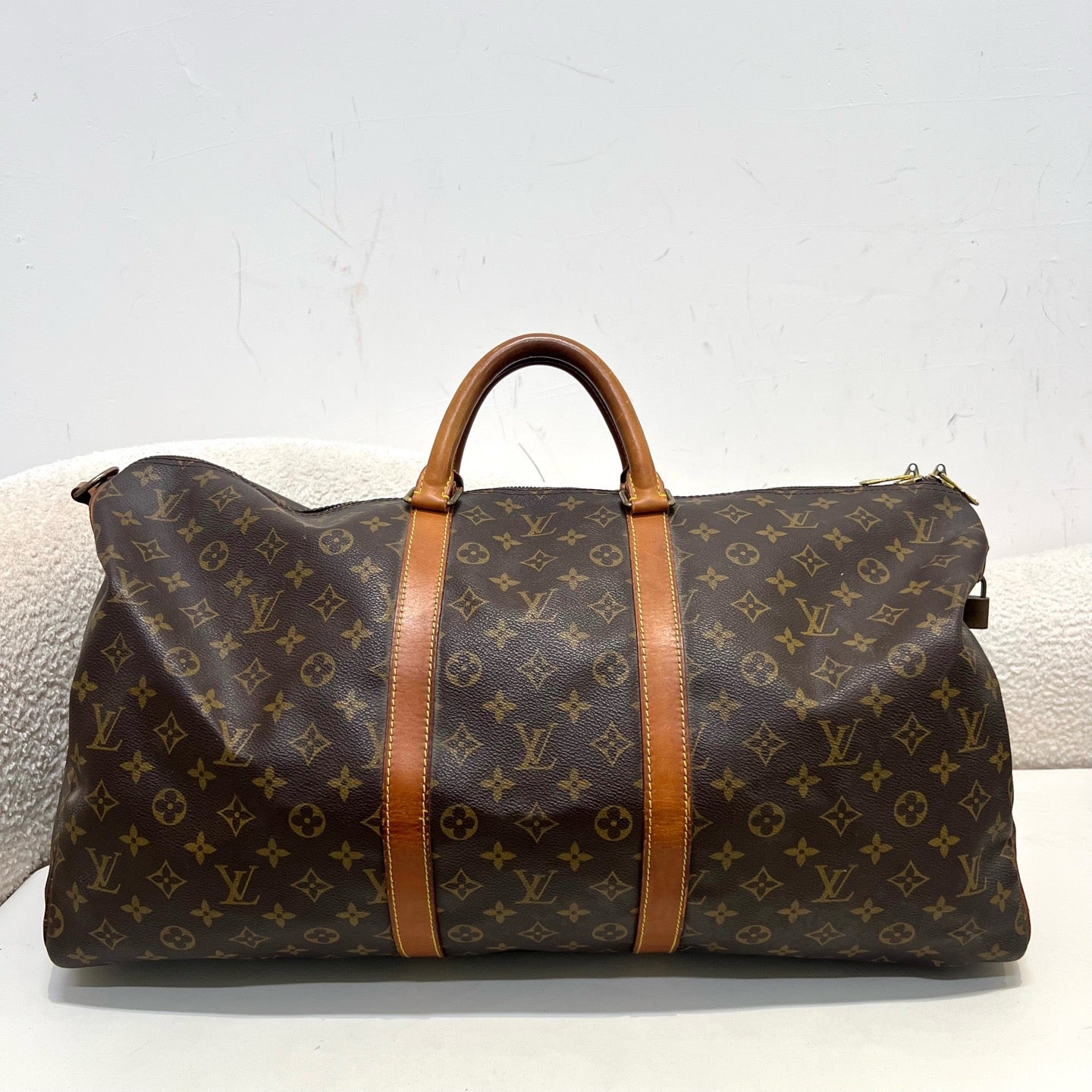 Louis Vuitton - Keepall 55 - Leather - Brown - (55)