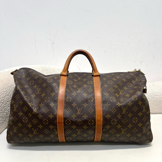 Louis Vuitton - Keepall 55 - Leather - Brown - (55)