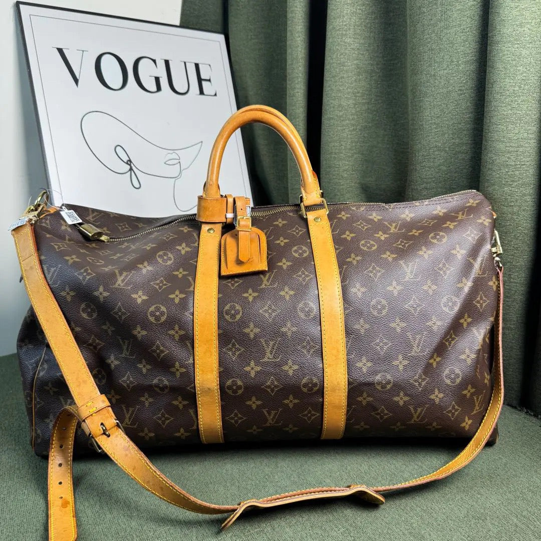 Louis Vuitton - Keepall 55 - Leather - Brown - (55)
