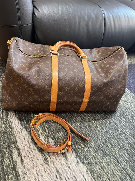 Louis Vuitton - Keepall 55 - Leather - Brown - (55)
