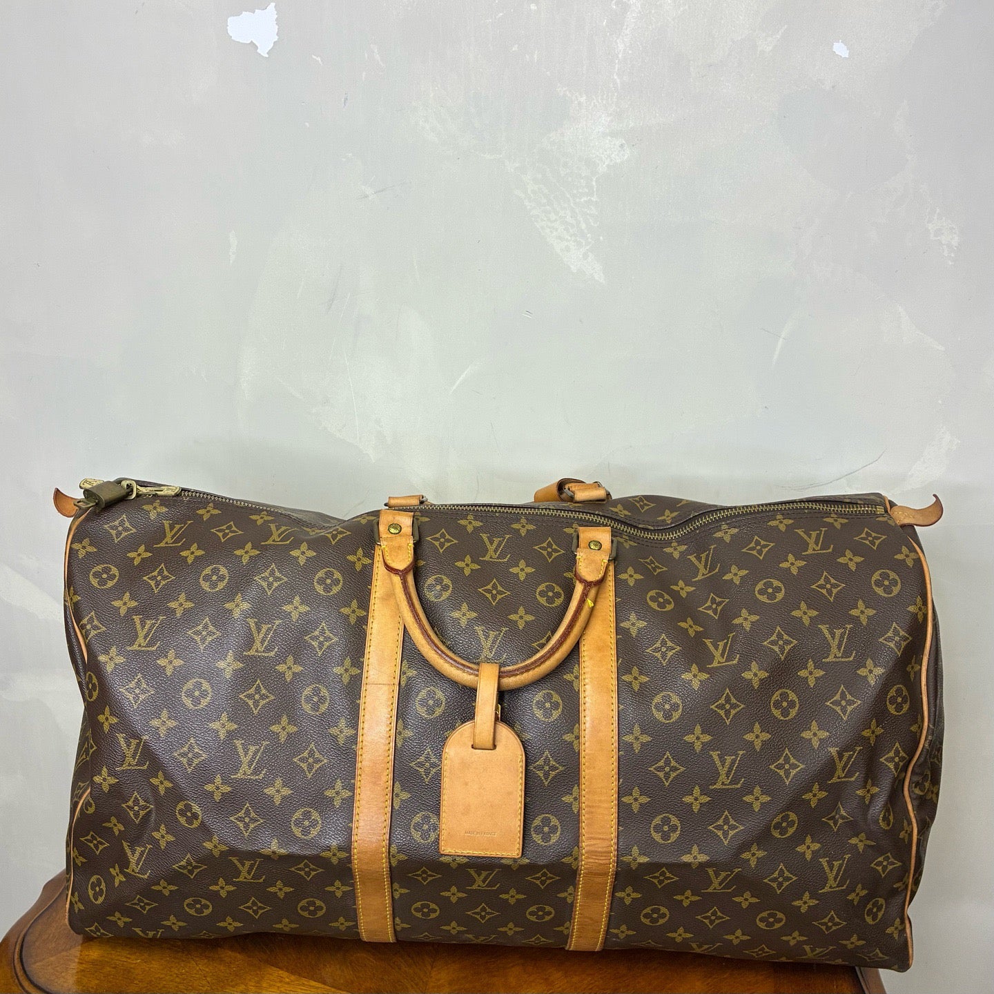 Louis Vuitton - Keepall 55 - Leather - Brown - (55)