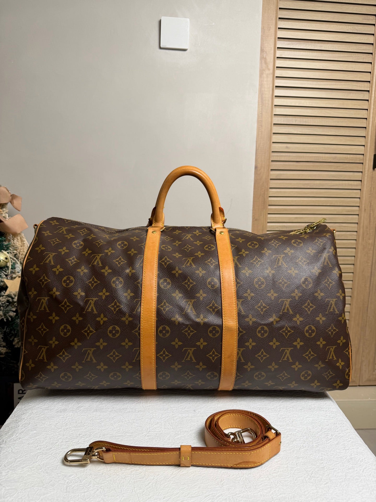 Louis Vuitton - Keepall 55 - Leather - Brown - (55)