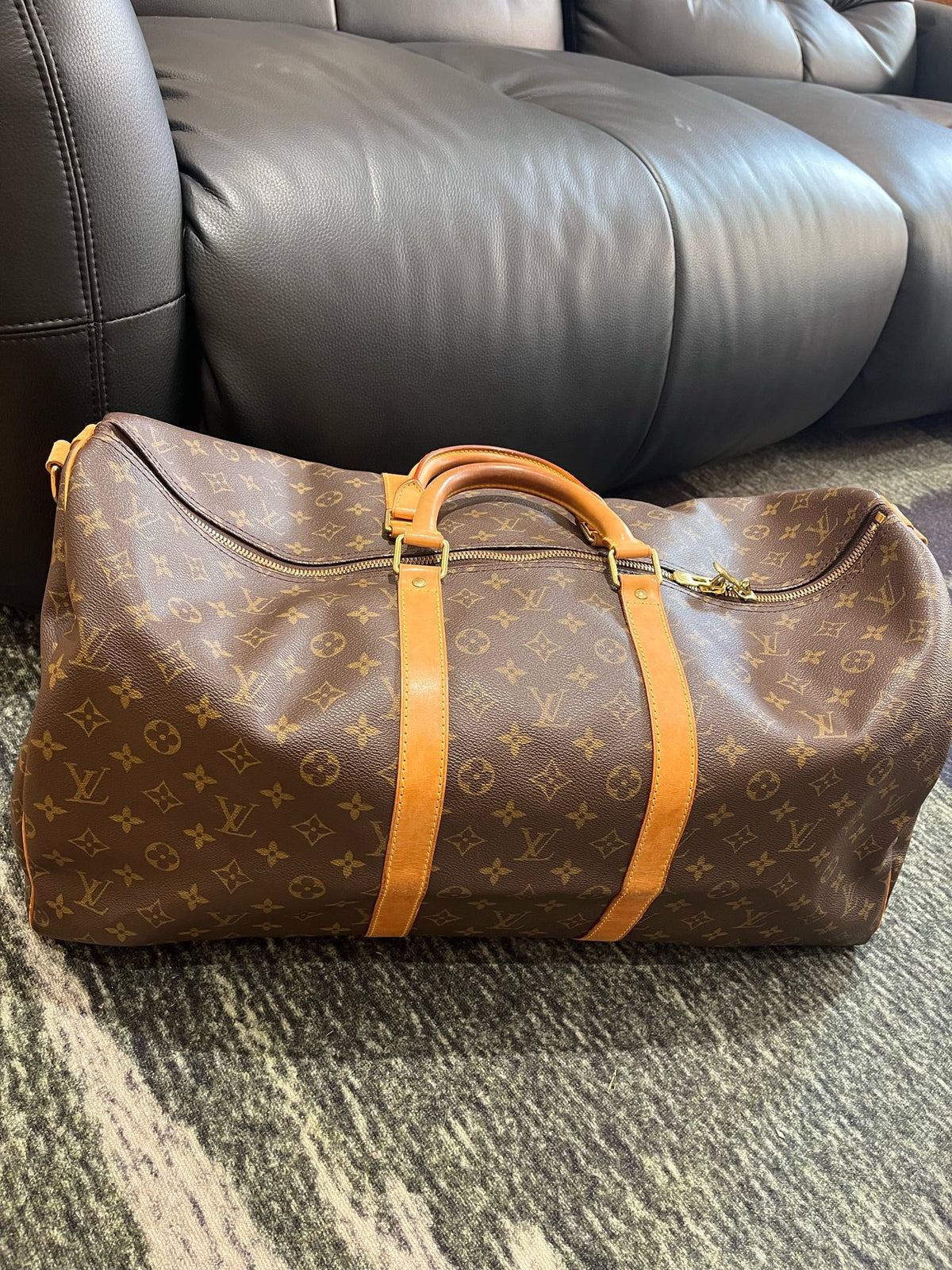 Louis Vuitton - Keepall 55 - Leather - Brown - (55)