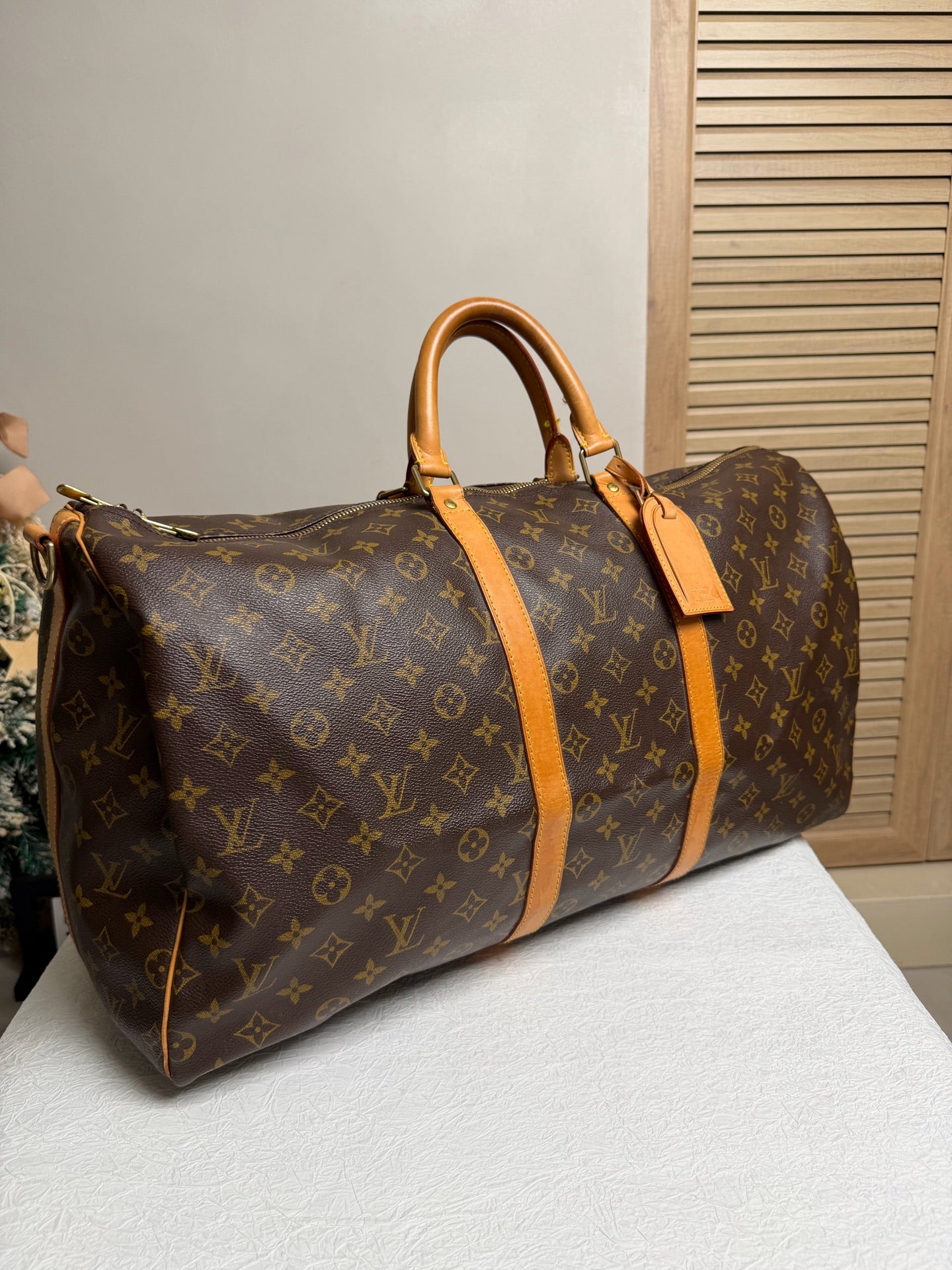 Louis Vuitton - Keepall 55 - Leather - Brown - (55)