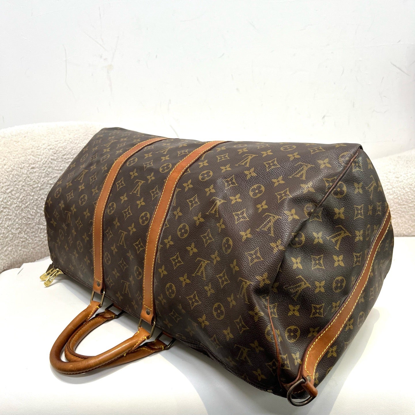 Louis Vuitton - Keepall 55 - Leather - Brown - (55)