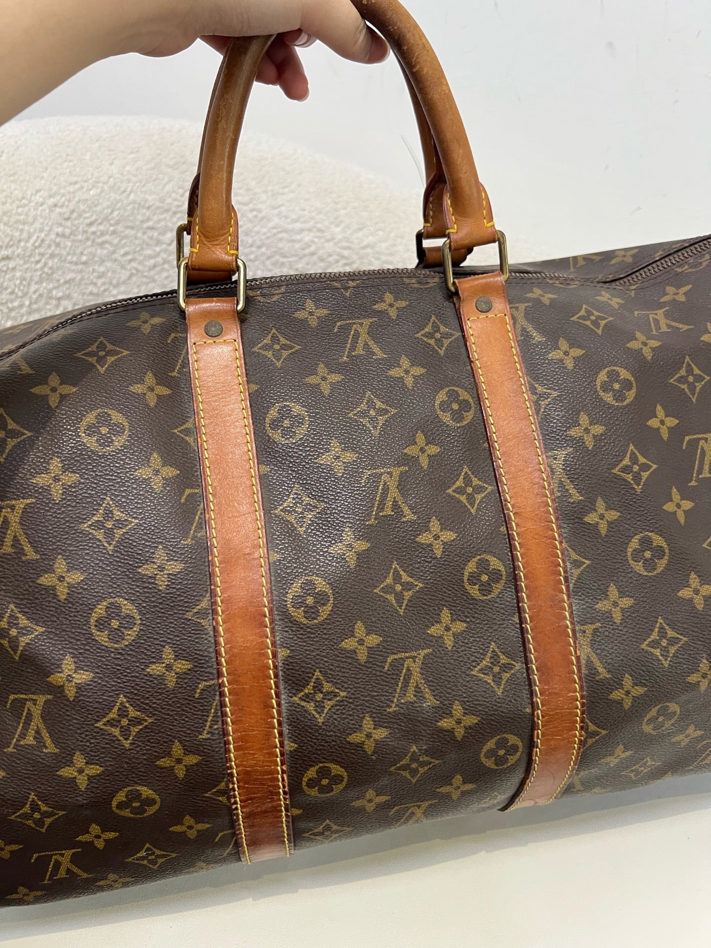 Louis Vuitton - Keepall 55 - Leather - Brown - (55)