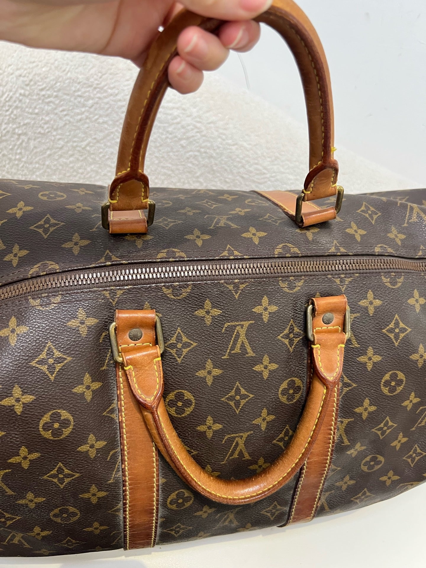 Louis Vuitton - Keepall 55 - Leather - Brown - (55)