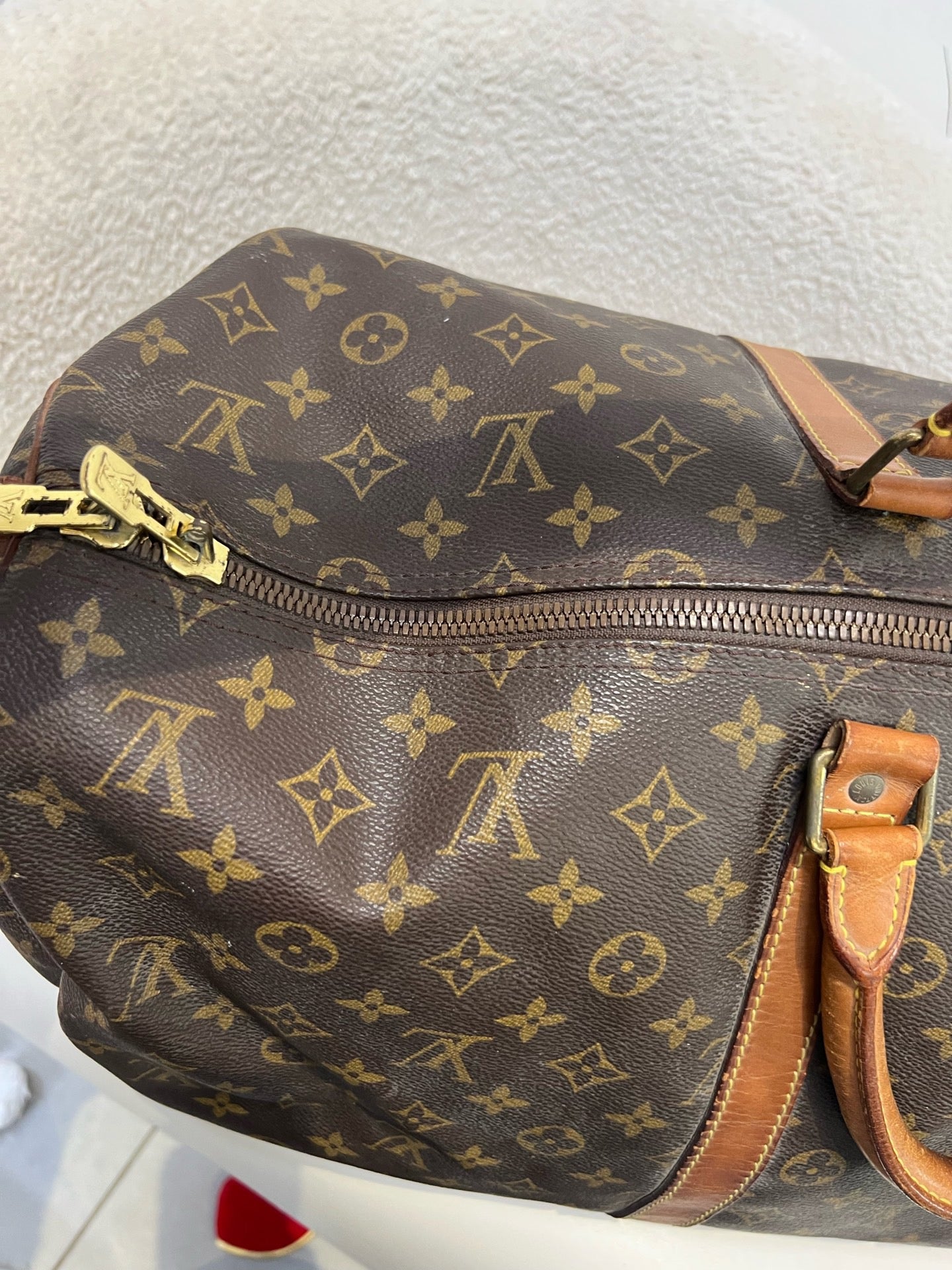 Louis Vuitton - Keepall 55 - Leather - Brown - (55)