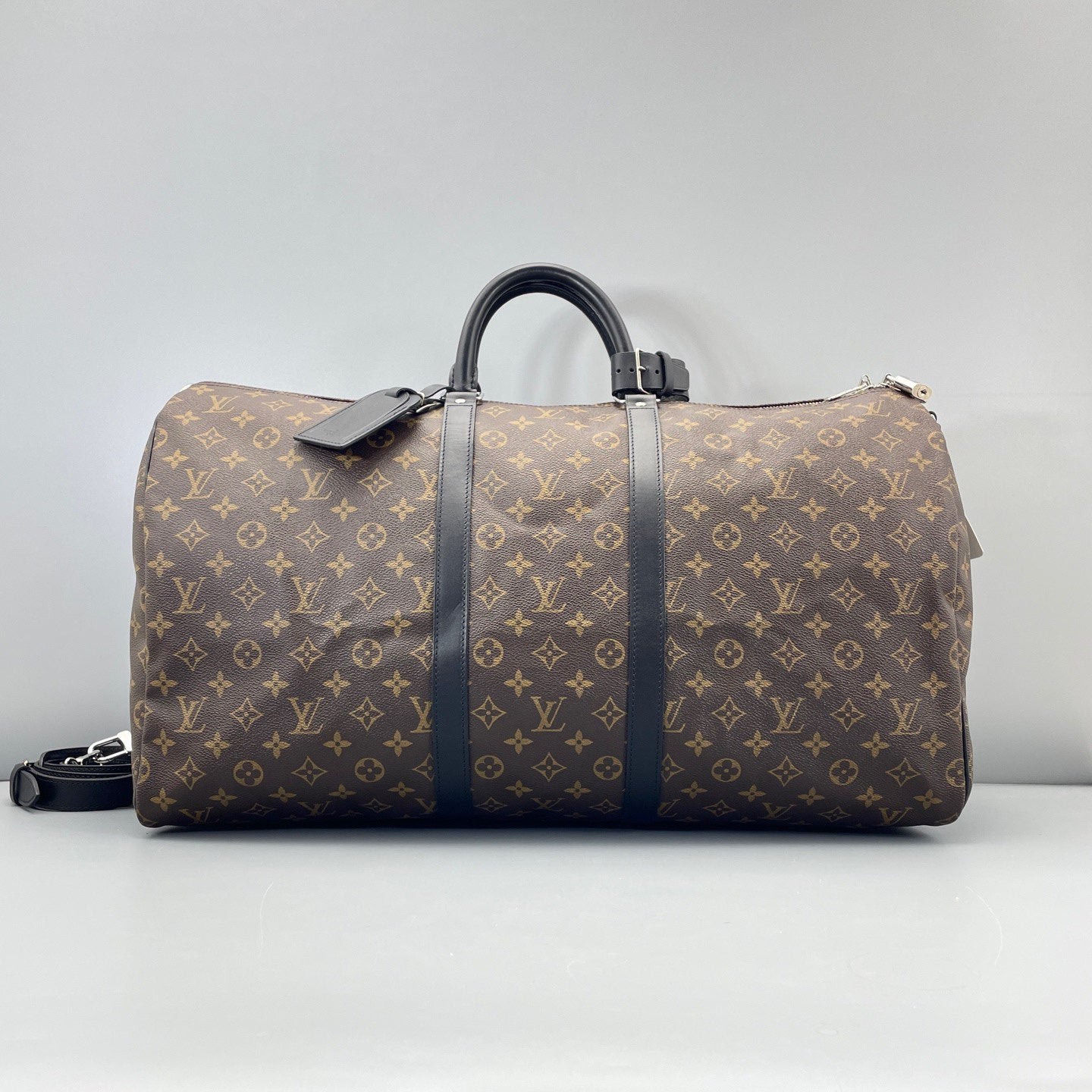 Louis Vuitton - Keepall 55 - Monogram coated canvas with leather trim - Brown - (large)