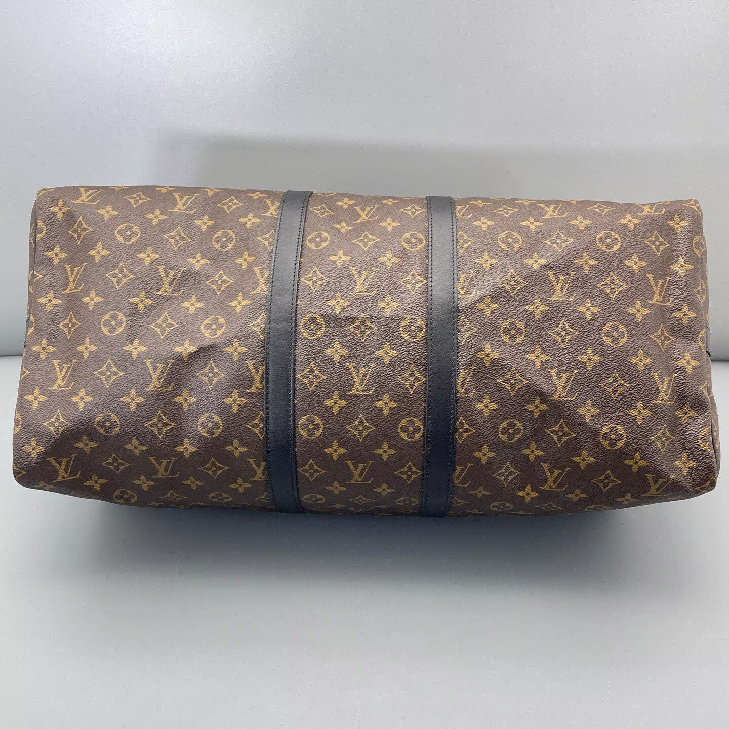 Louis Vuitton - Keepall 55 - Monogram coated canvas with leather trim - Brown - (large)