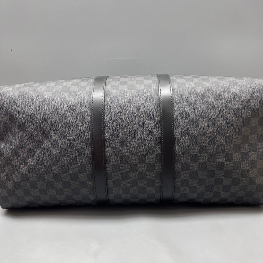 Louis Vuitton - Keepall 55 - Synthetic - Black - (Large)
