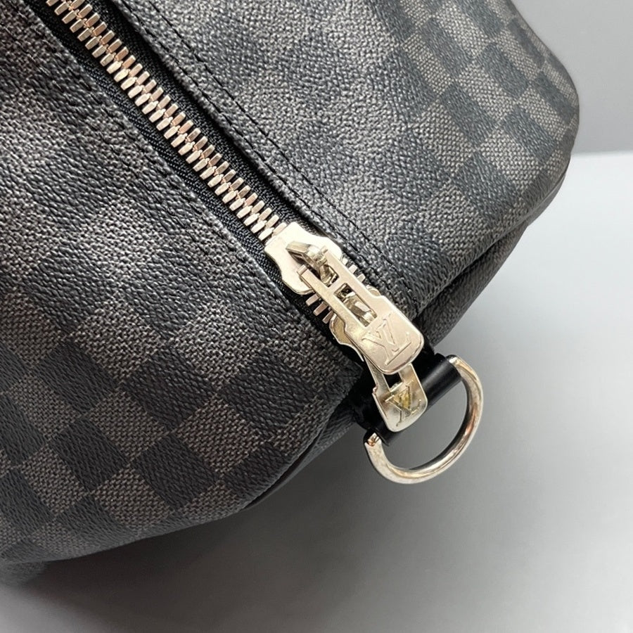Louis Vuitton - Keepall 55 - Synthetic - Black - (Large)