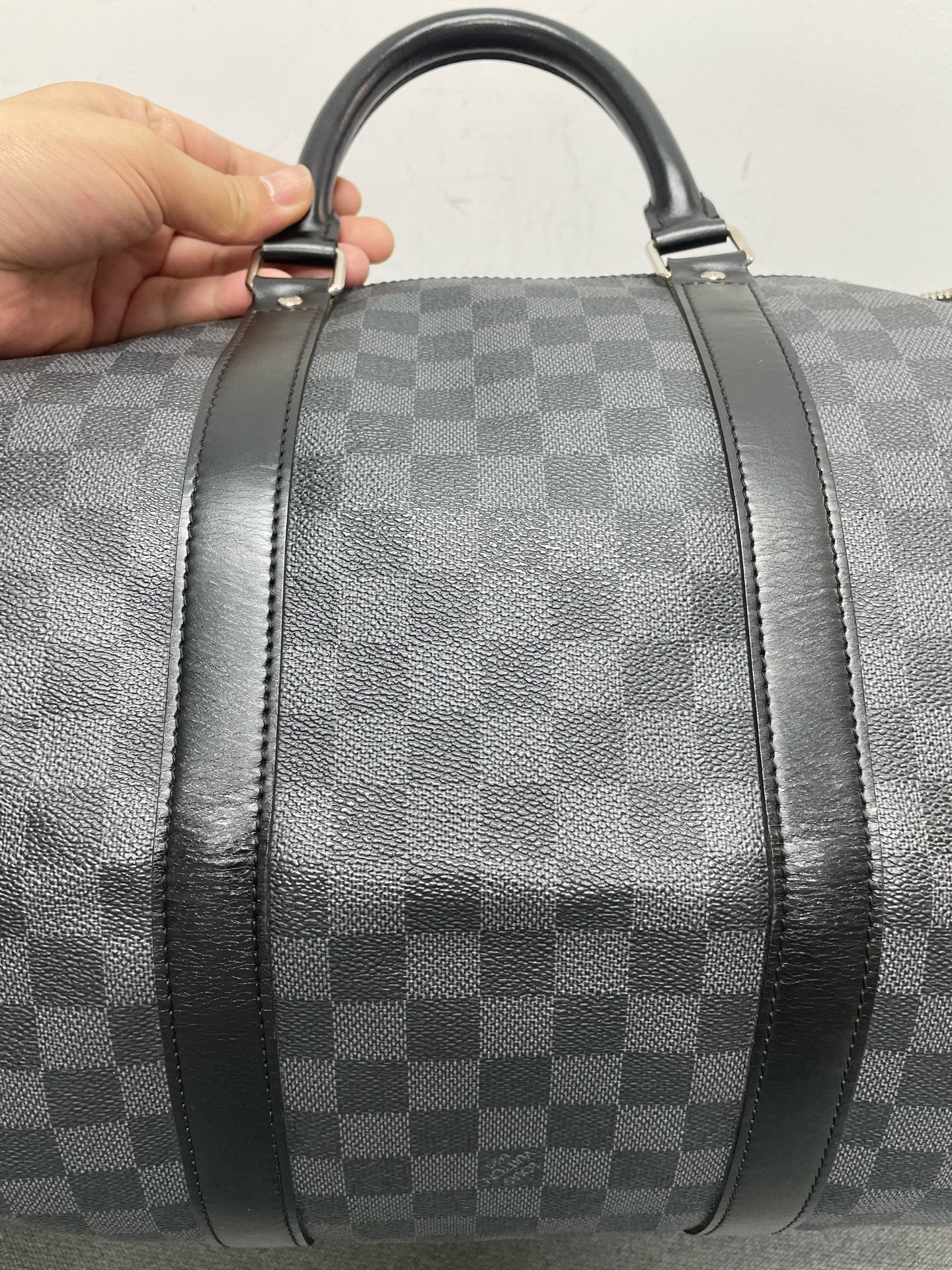 Louis Vuitton - Keepall 55 - Synthetic - Black - (Large)