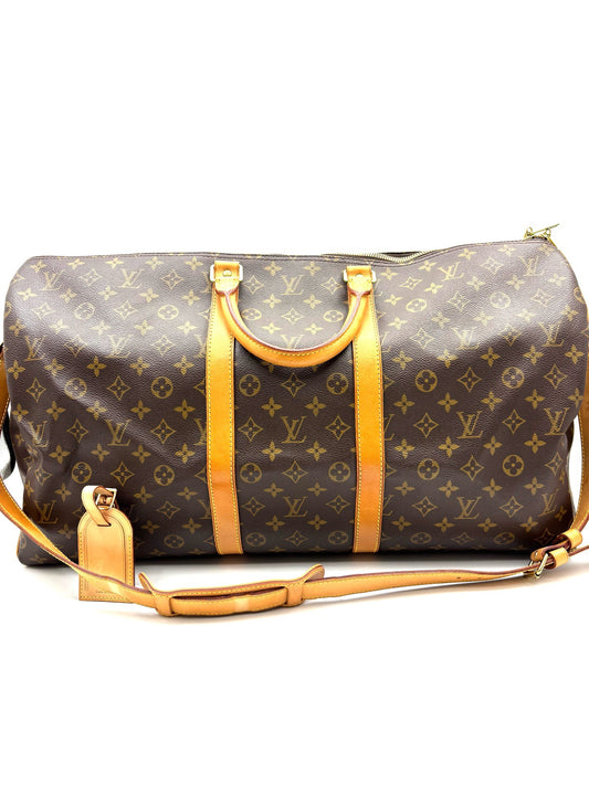Louis Vuitton - Keepall 55 - Synthetic - Brown - (large)