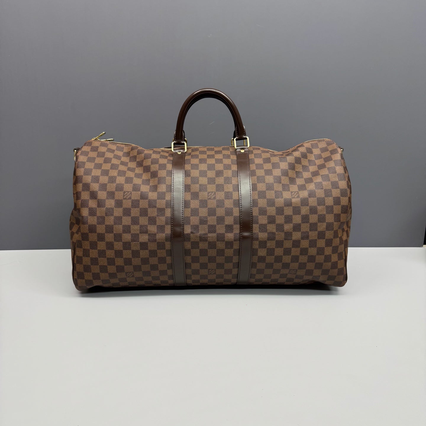 Louis Vuitton - Keepall 55 - Synthetic - Brown - (large)