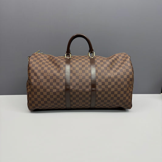 Louis Vuitton - Keepall 55 - Synthetic - Brown - (large)