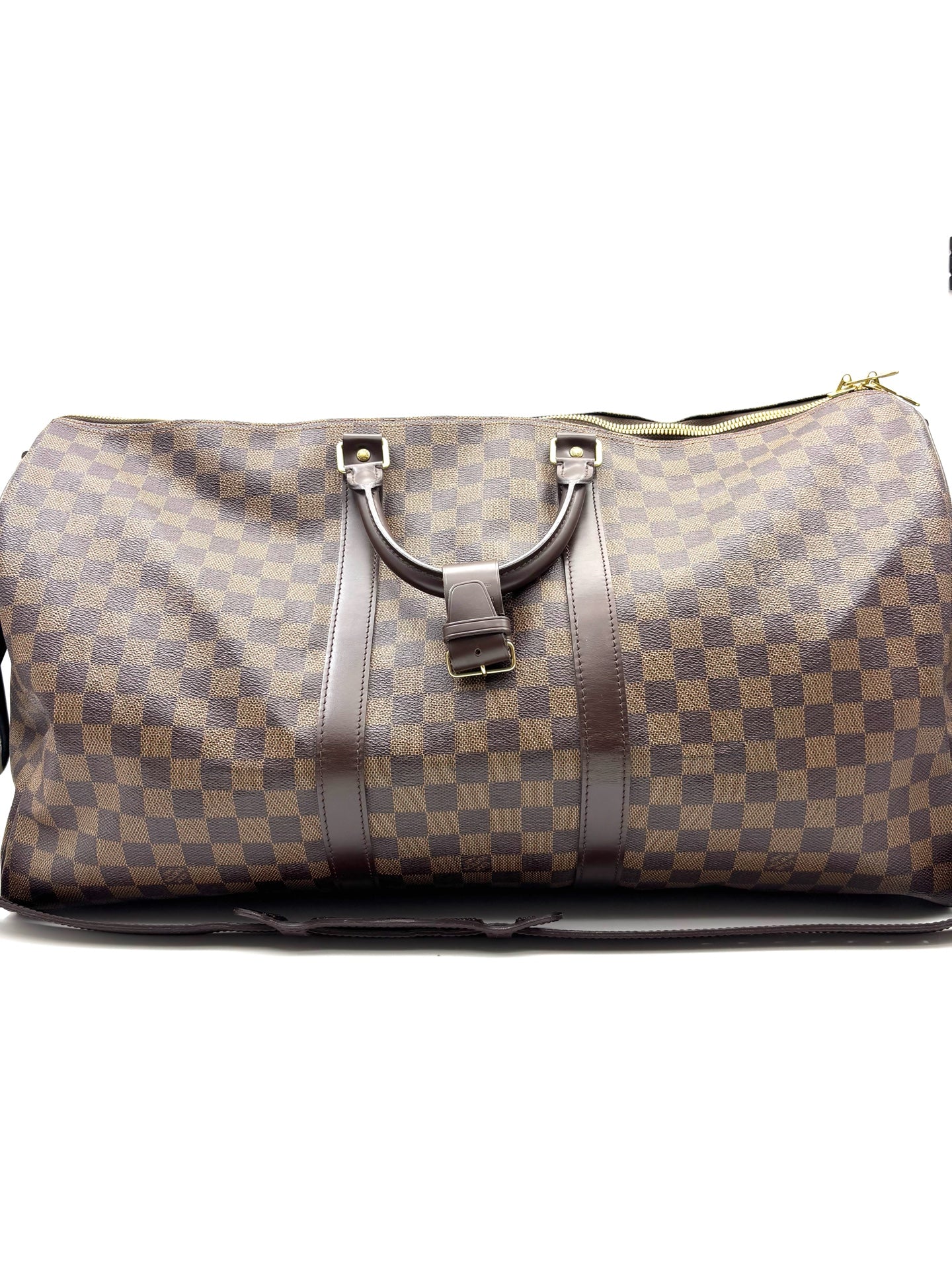 Louis Vuitton - Keepall 55 - Synthetic - Brown - (large)