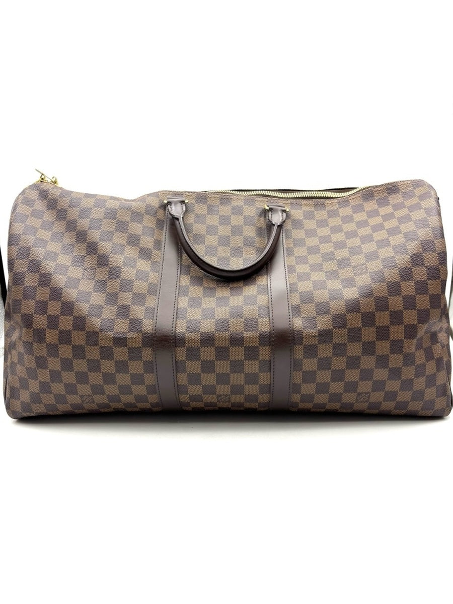 Louis Vuitton - Keepall 55 - Synthetic - Brown - (Large)