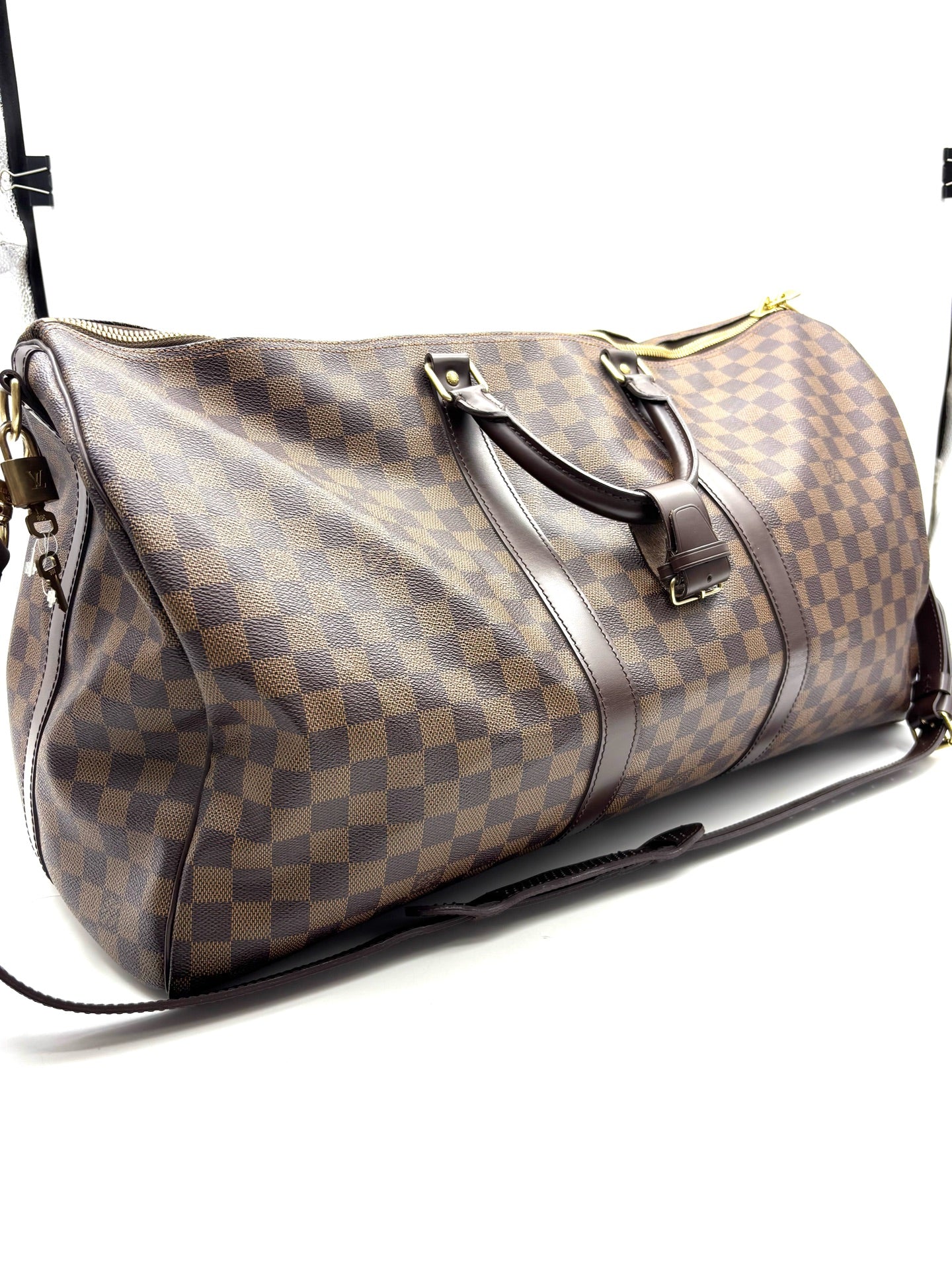 Louis Vuitton - Keepall 55 - Synthetic - Brown - (large)