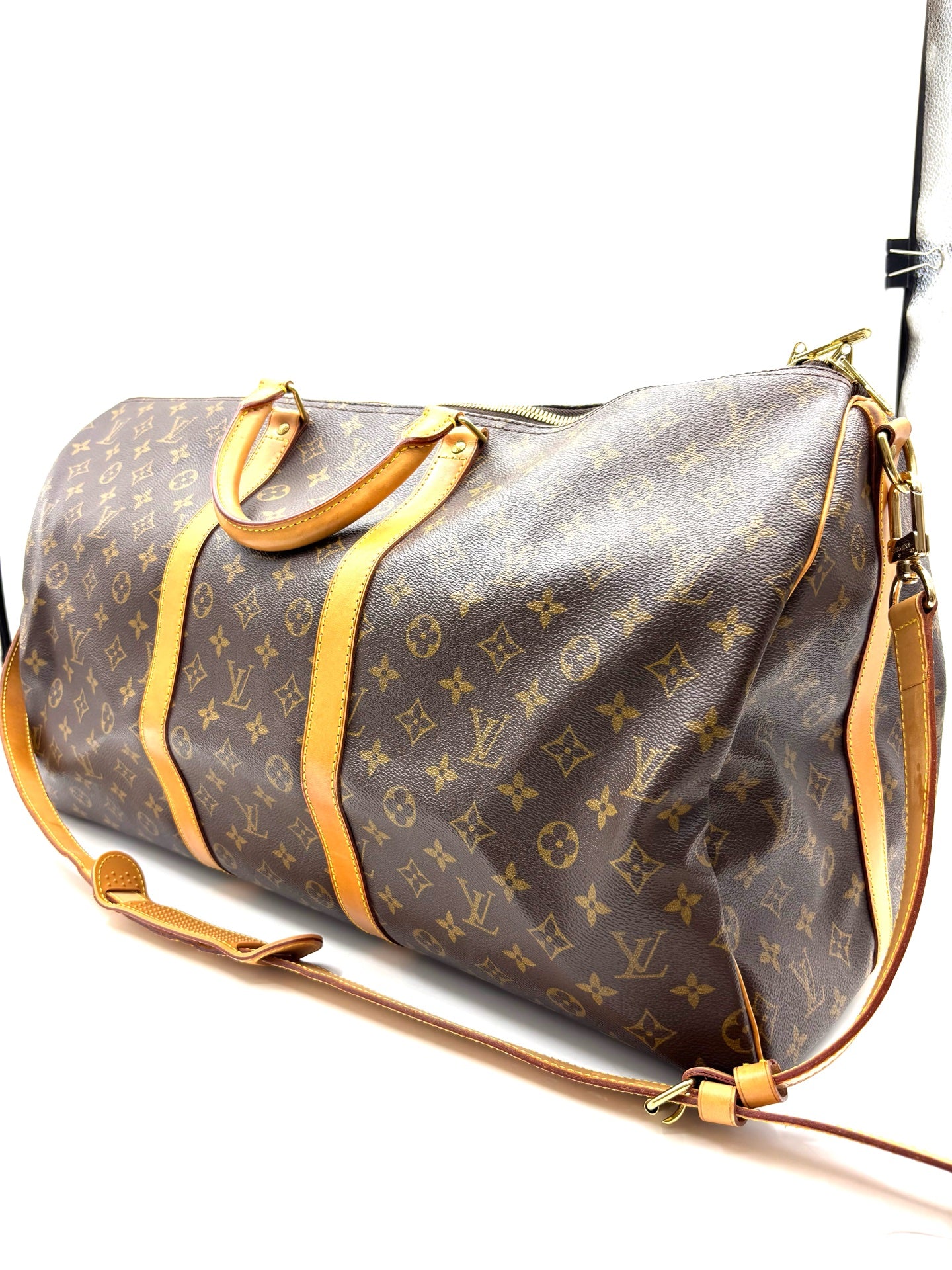 Louis Vuitton - Keepall 55 - Synthetic - Brown - (large)