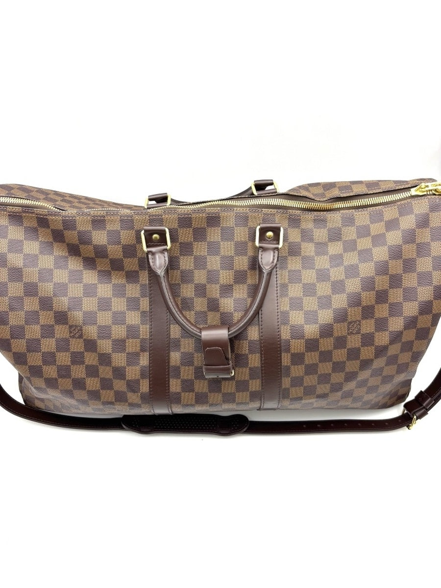 Louis Vuitton - Keepall 55 - Synthetic - Brown - (Large)