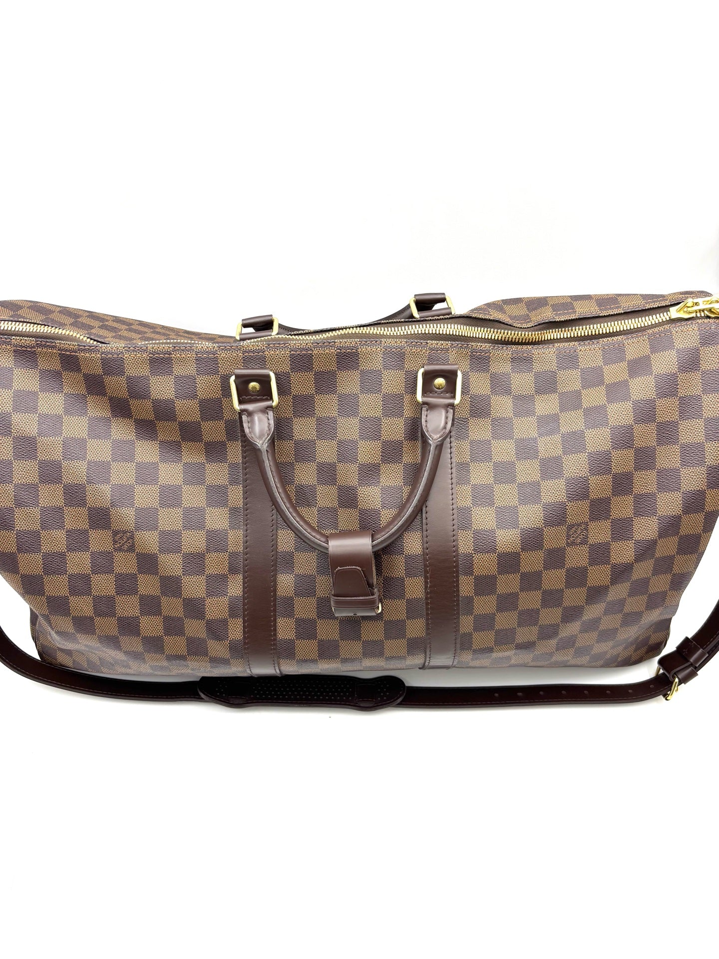 Louis Vuitton - Keepall 55 - Synthetic - Brown - (large)